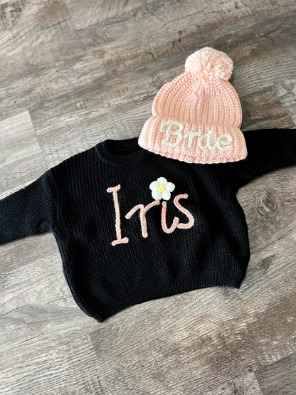 PREORDER: Custom Rope Embroidered Pompom Hat RERUN 11.2.26