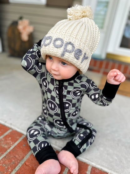 PREORDER: Custom Rope Embroidered Pompom Hat RERUN 11.2.26