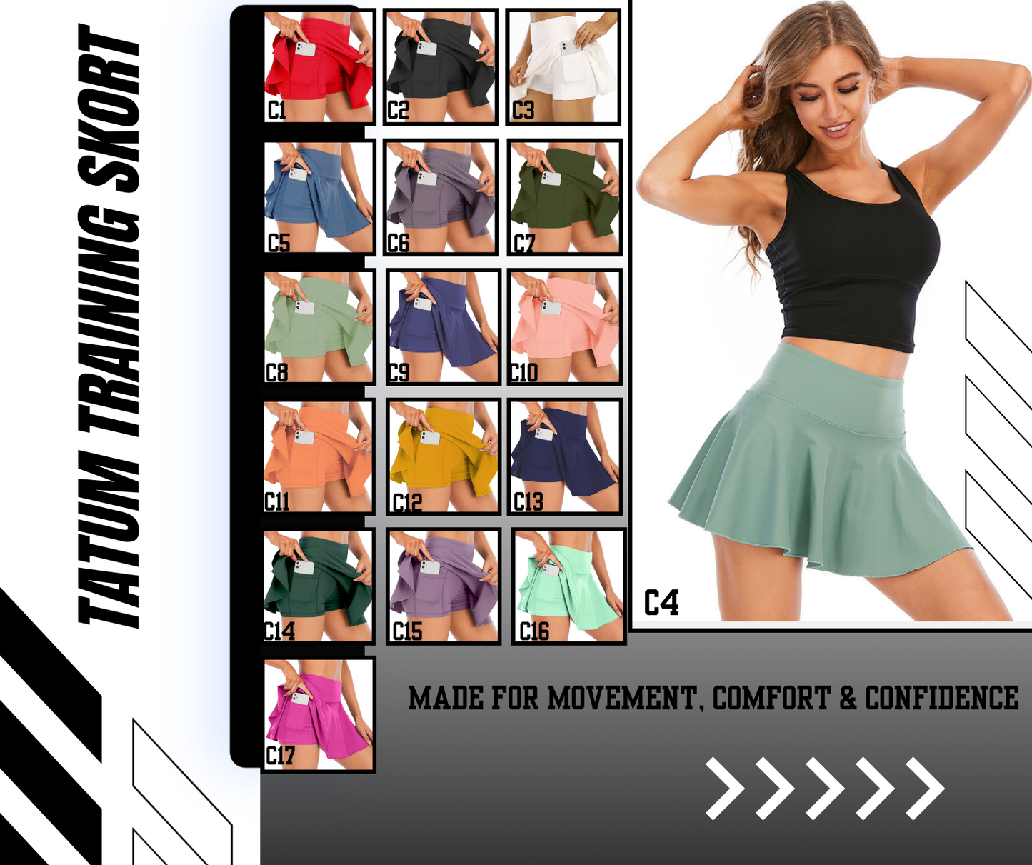 PREORDER: The Tatum Training Skort 4.27.26