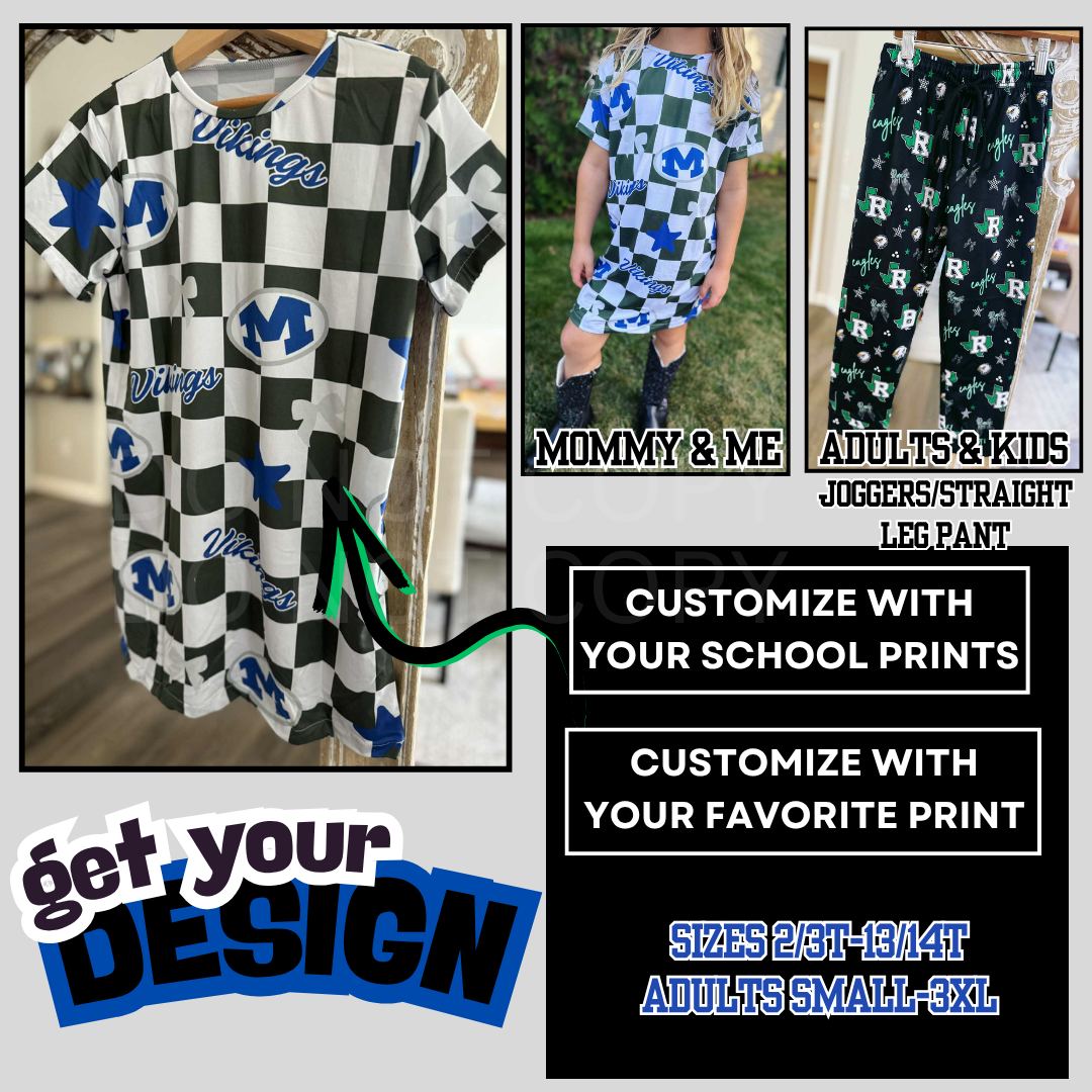 PREORDER: CUSTOM mommy and me dress - CUSTOMER PRINT 10.20.25 osym