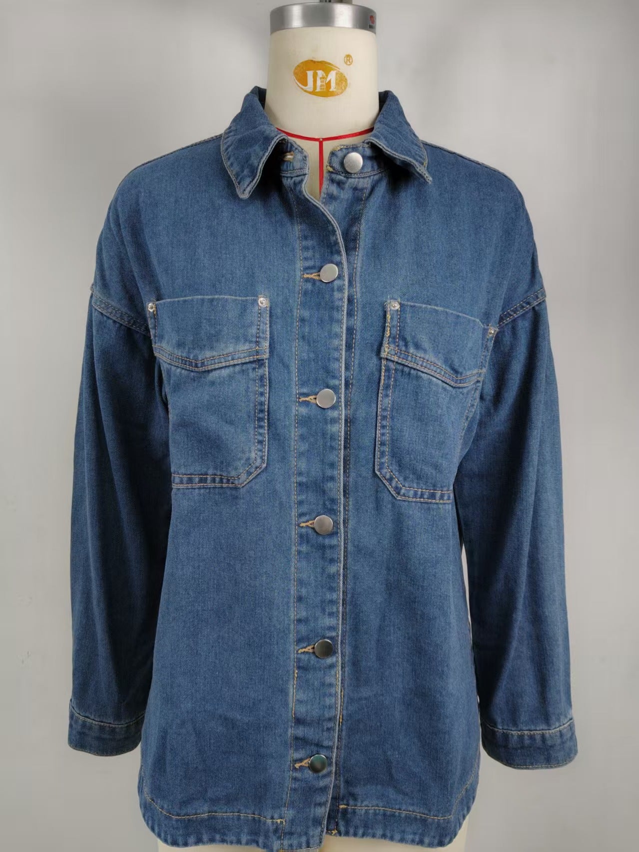 PREORDER: On the Move Denim Light Weight Button Down 1.19.26