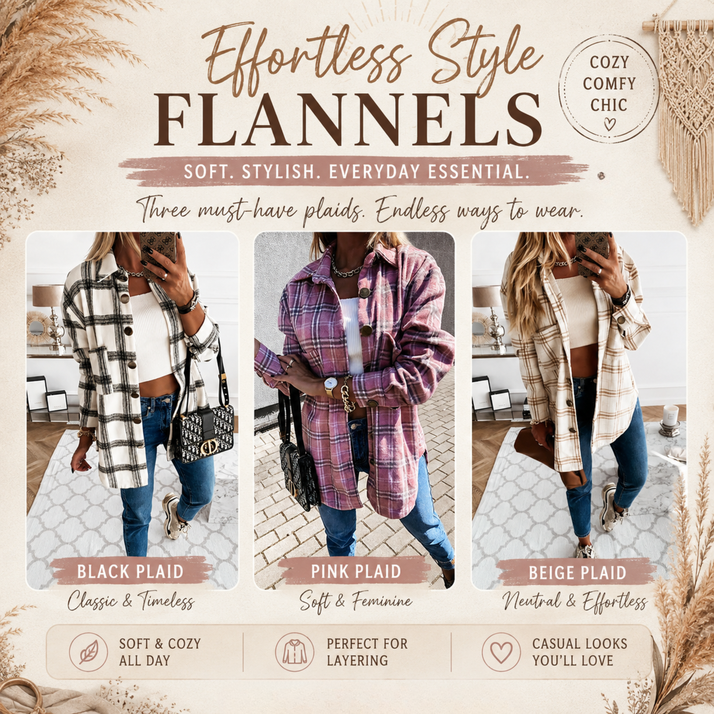 PREORDER: Effortless Style Flannels   8.17.26