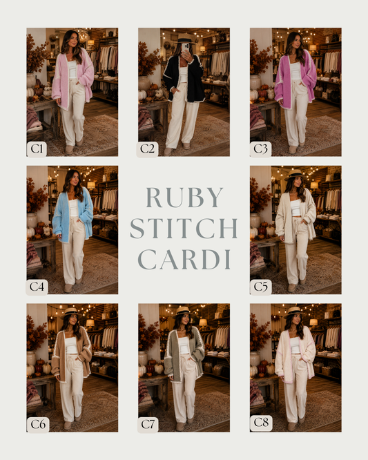 PREORDER: RERUN-Ruby Stitch Cardi 11.2.26