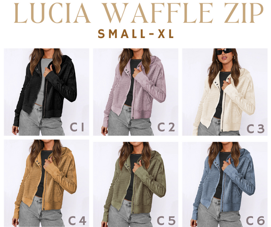 PREORDER: Re-run Lucia Waffle Zip  11.2.26 OSYM