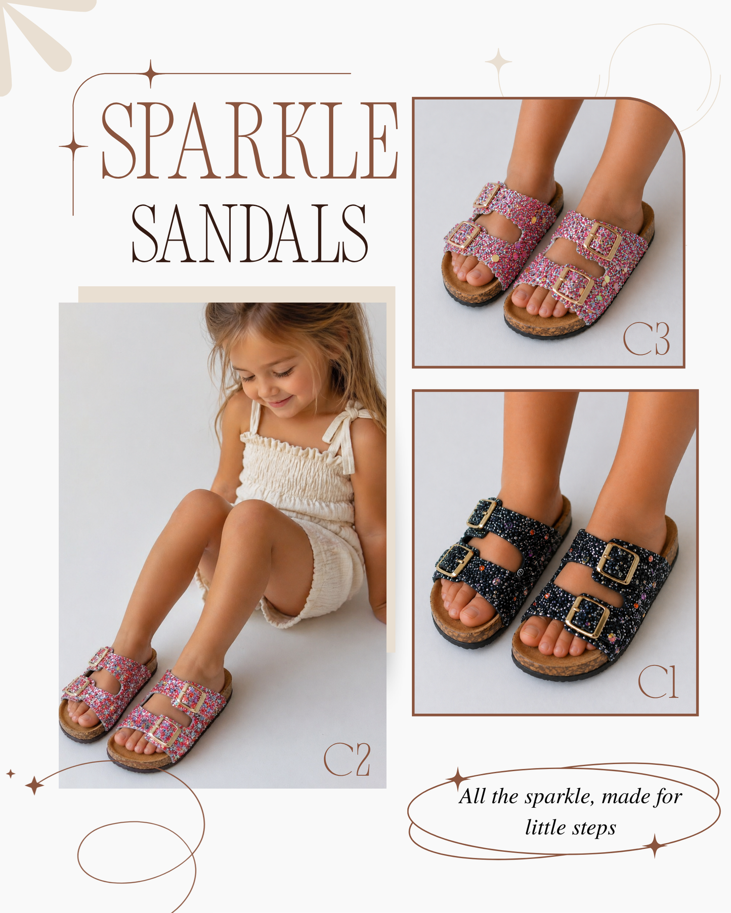 PREORDER: Sparkle Sandals 5.11.26 osym