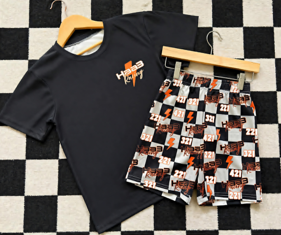 PREORDER: Mommy + Me Custom Oversize Tee & Bike Short Set (Solid Top + Logo + Seamless Shorts) 5.11.26