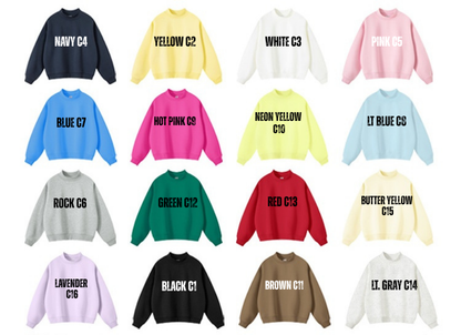 PREORDER: Custom Mock Neck Sets - BLANK  8.31.26