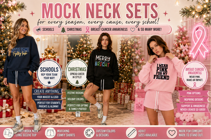 PREORDER: Custom Mock Neck Sets - BLANK  8.31.26