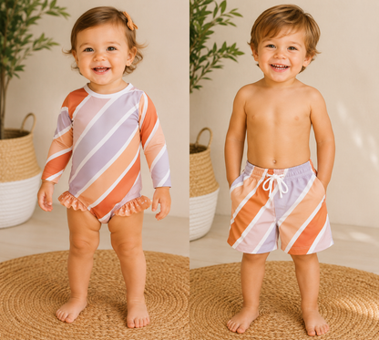 RTS: Saltwater Stripe Swim Collection