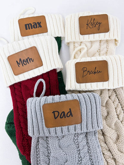 PREORDER: The Heirloom Cable Knit Stocking | Personalized Name Patch 10.5.26