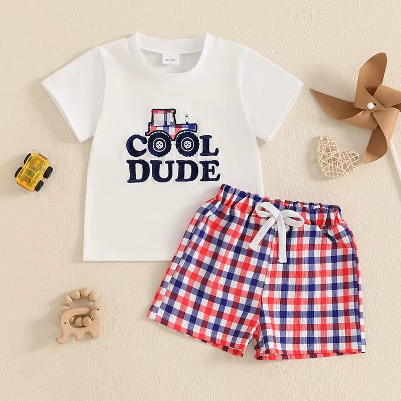 PREORDER: Checkered Shorts Set 3.9.26
