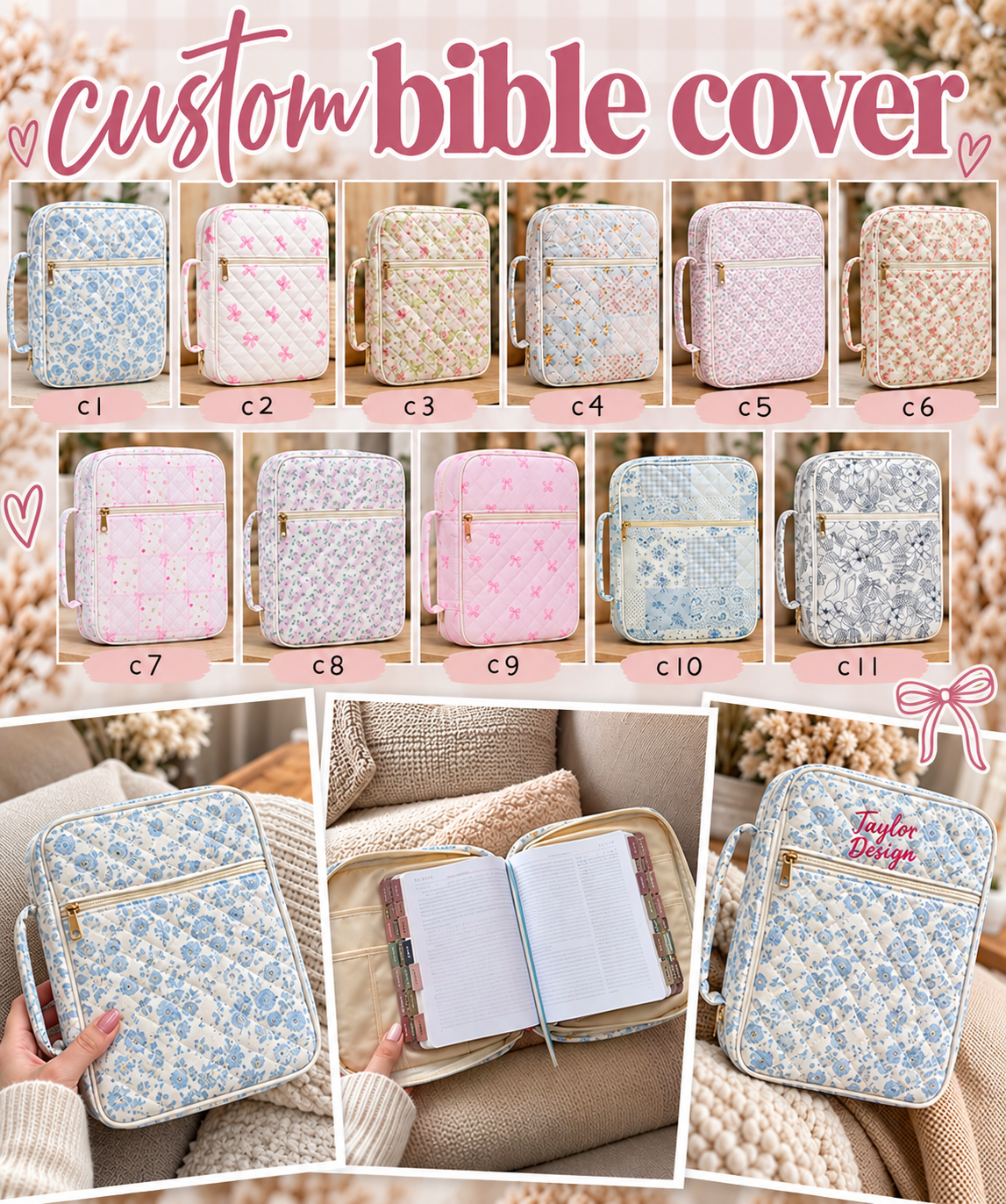 PREORDER: Custom Embroidered Bible Cases RERUN 10.26.26