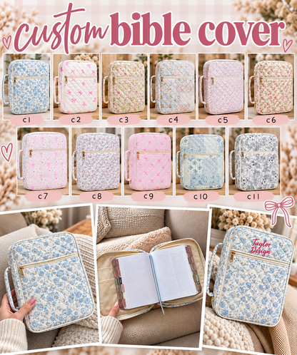 PREORDER: Custom Embroidered Bible Cases RERUN 10.26.26
