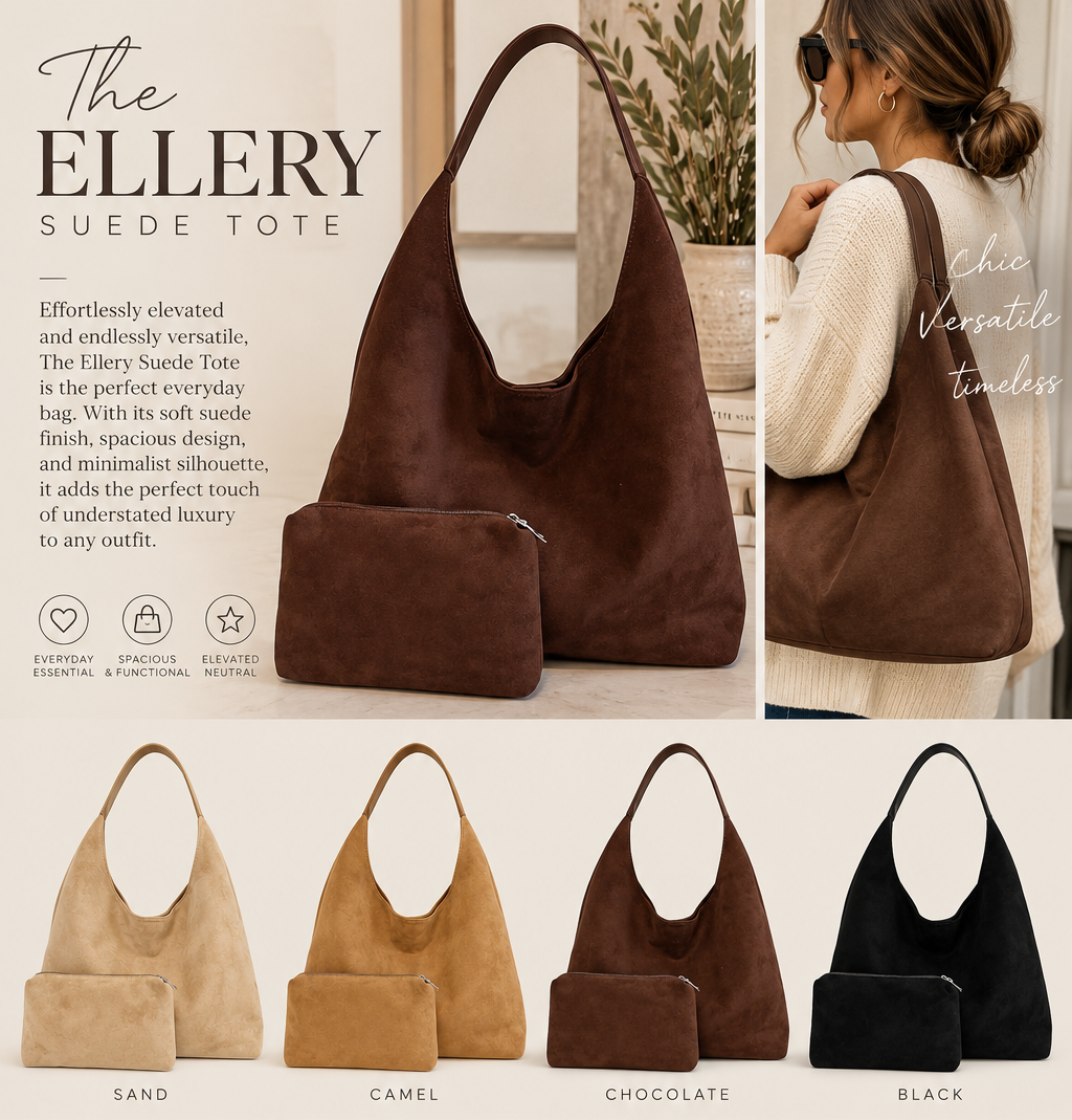 PREORDER: The Ellery Suede Tote 9.14.26