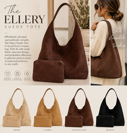 PREORDER: The Ellery Suede Tote 9.14.26