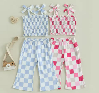 RTS: The Checker Smocked Top and Bell Set