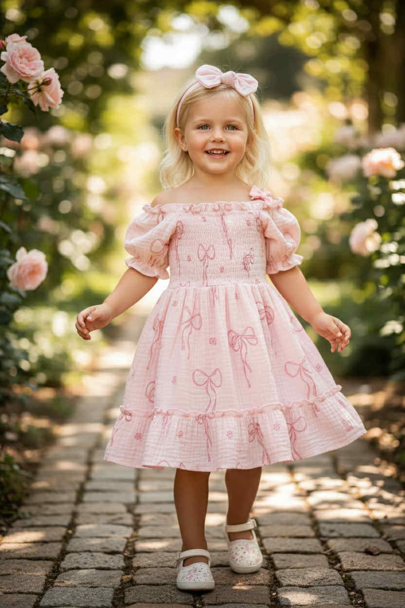 PREORDER: Pretty in Bows Smocked Dress 1.19.26