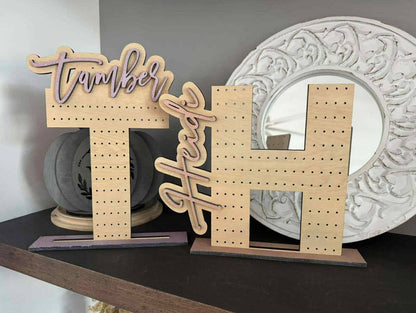PREORDER: Personalized Name Wood Earring Holder RERUN 11.2.26
