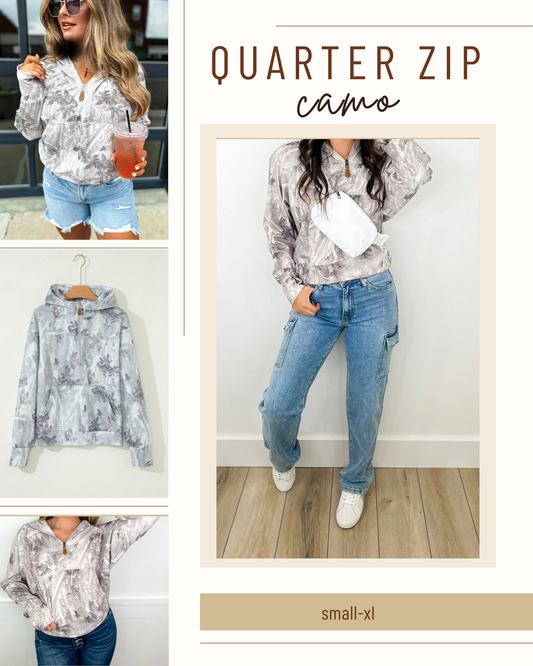 PREORDER: Quarter Zip Camo 12.8.25
