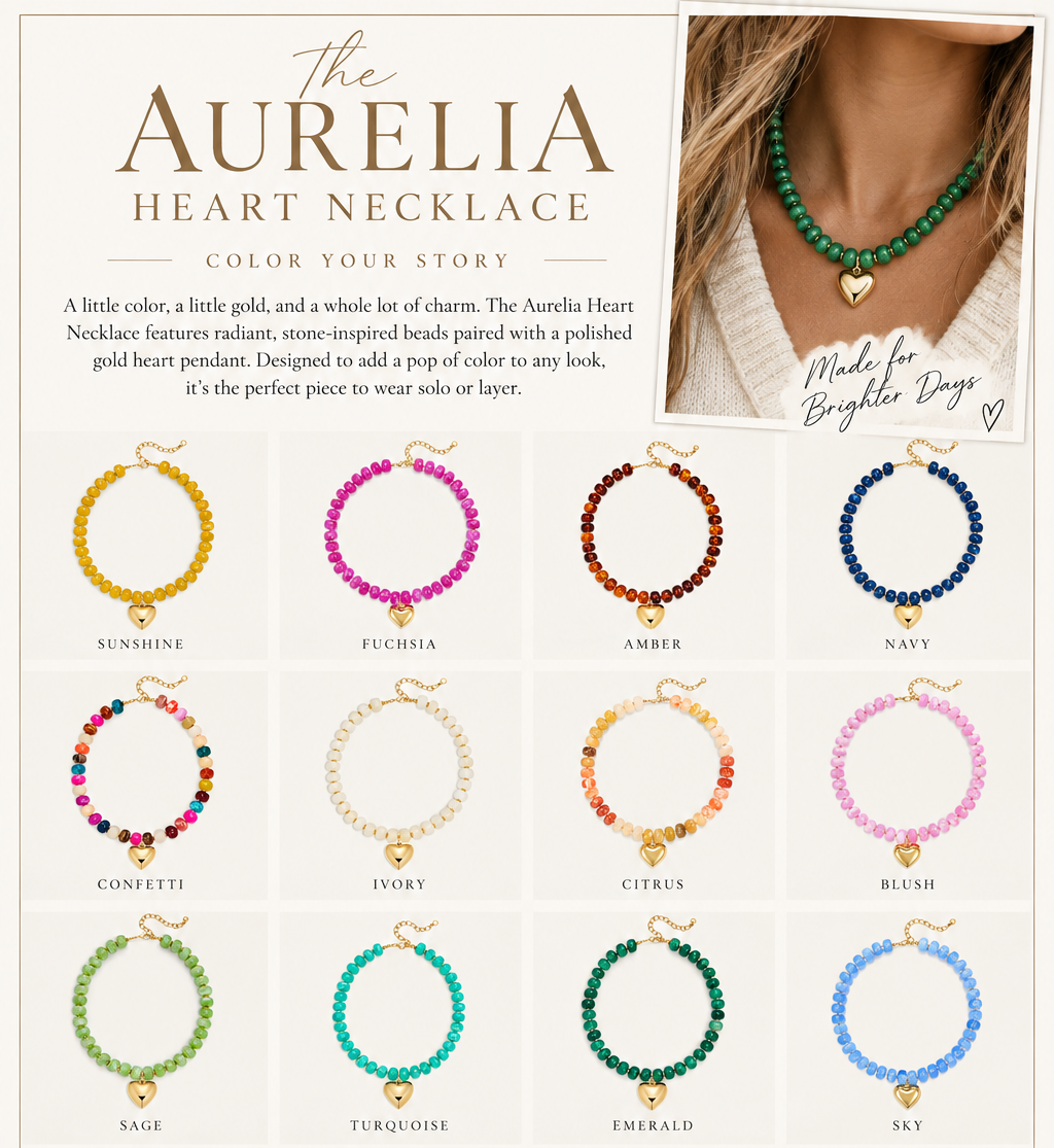 PREORDER: The Aurelia Heart Necklace 9.21.26