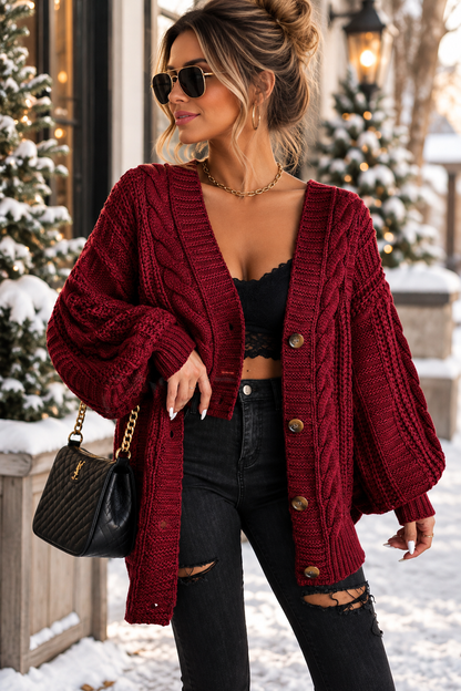 PREORDER: The Aspen Cable Knit Cardigan 11.2.26