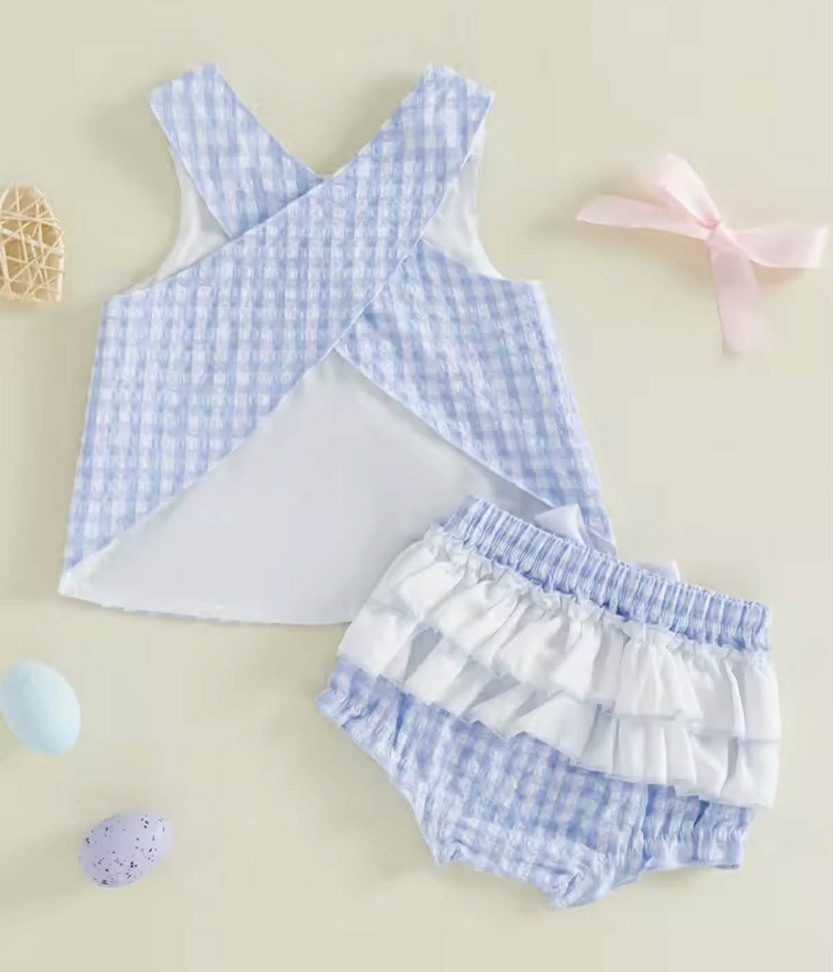 PREORDER: Lia Gingham two piece set 3.9.26 osym