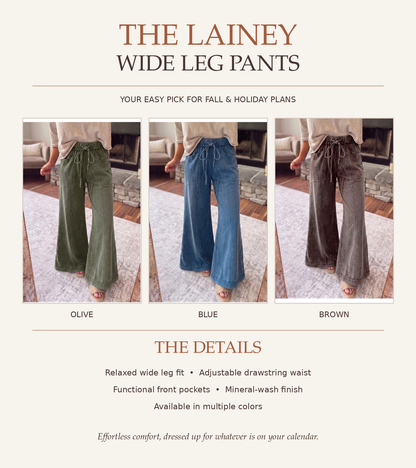 PREORDER: The Lainey Wide Leg Pants 10.5.26