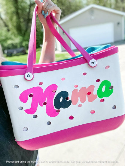 PREORDER: MEDIUM EVA Print & Solid Totes