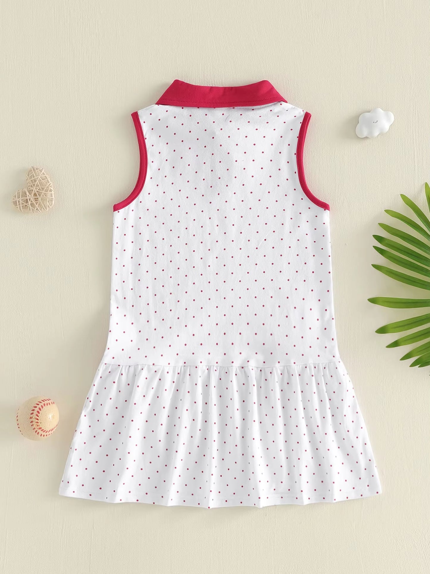 PREORDER: Bows & Baseball Dress 3.9.26