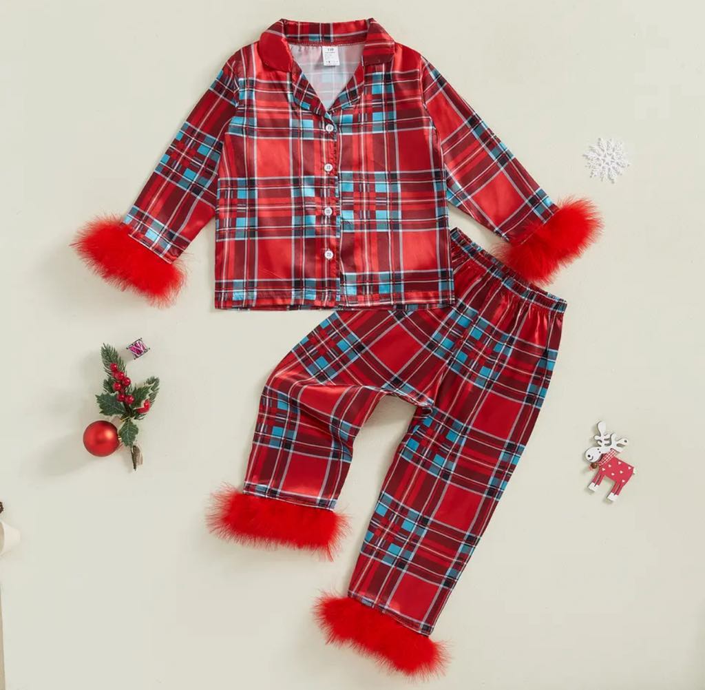 PREORDER: Silky and Fuzzy Santa/Plaid PJs 11.4.24