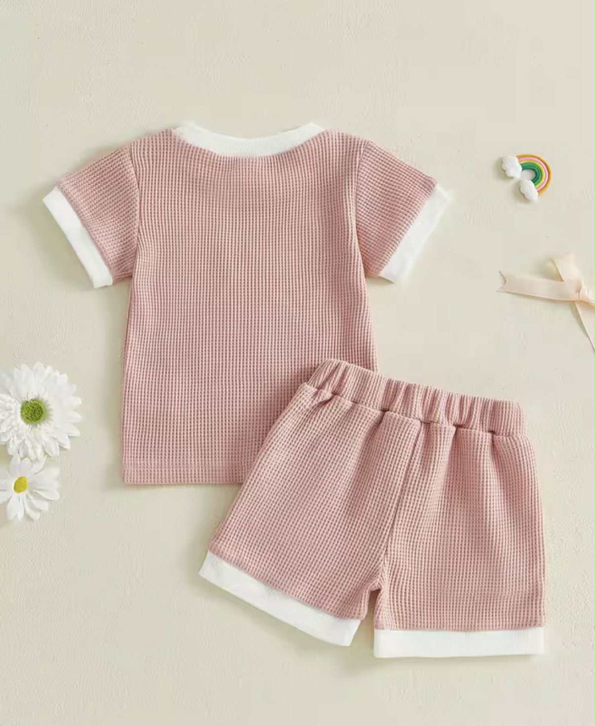 PREORDER: Bella Bow Ribbed Short Set 1.19.26