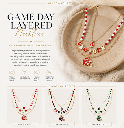 RTS: Game Day Layered Necklace