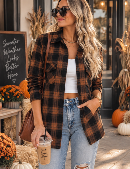 PREORDER: The Brielle Plaid Shacket 9.21.26