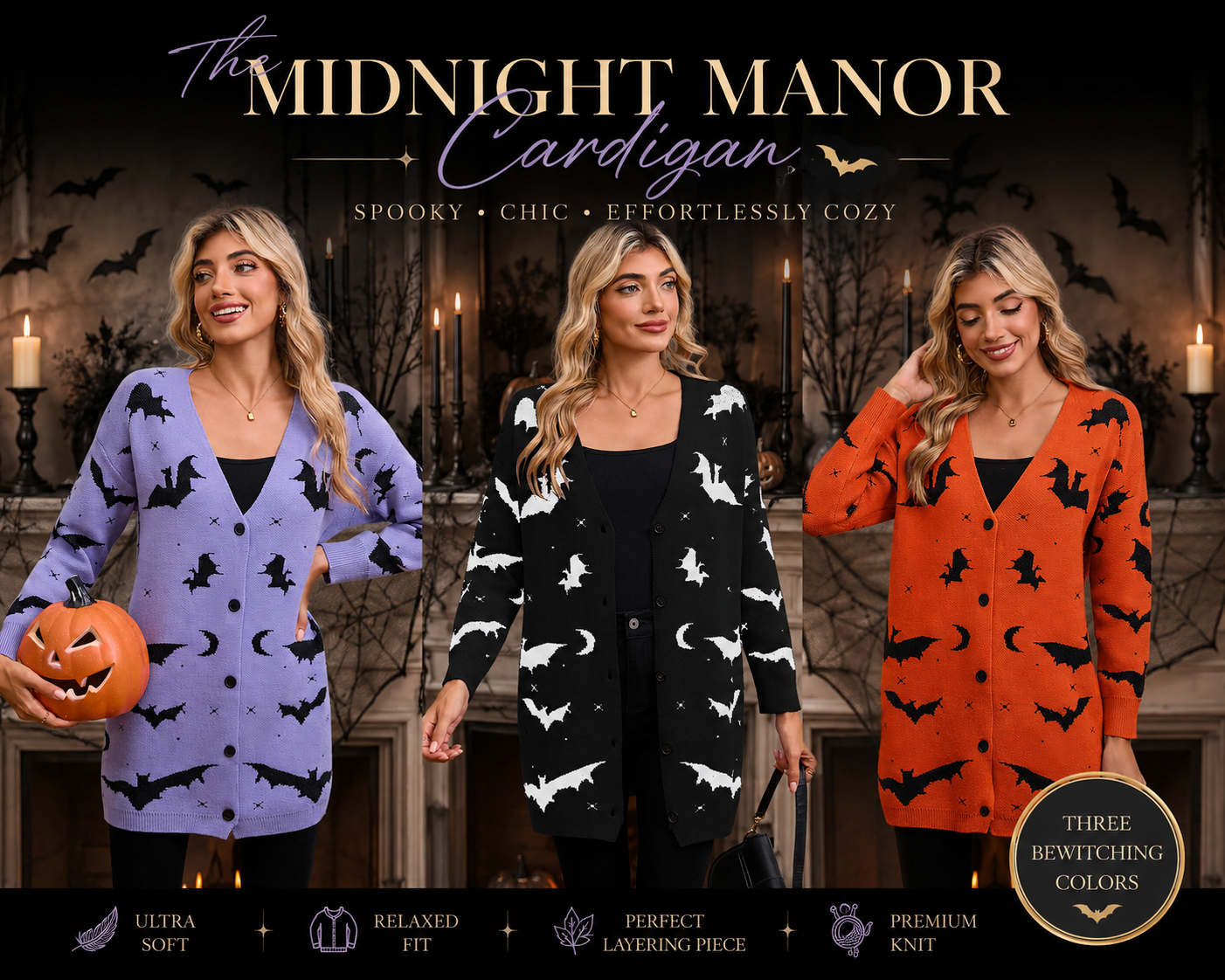 PREORDER: The Midnight Manor Cardigan 8.10.26