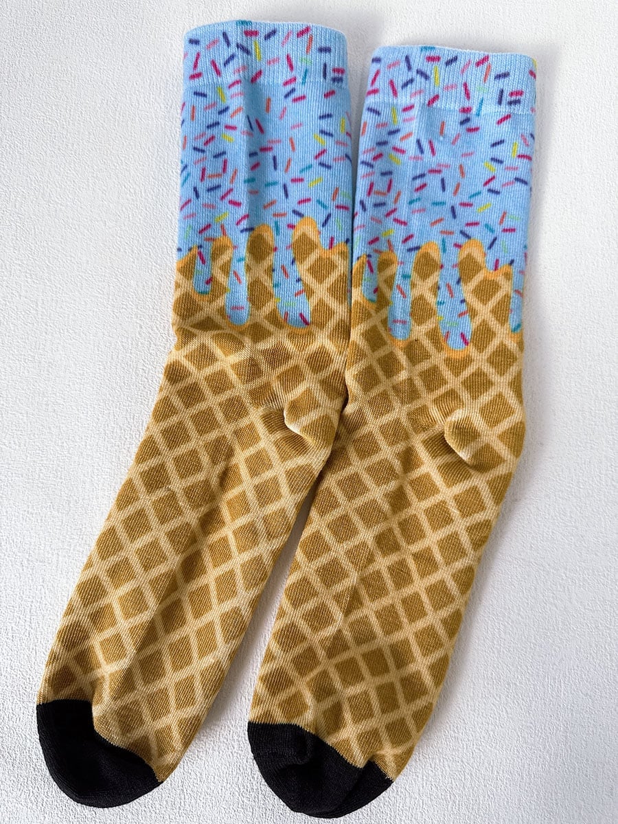 PREORDER: Ice Cream Drip Socks 3.9.26