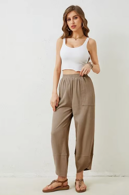 RTS: Harem Jersey Wide Leg Pants