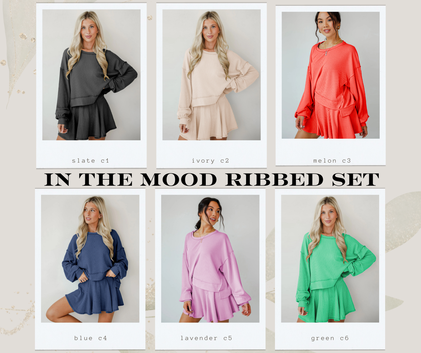 PREORDER: In The Mood Ribbed Set 3.9.26 osym