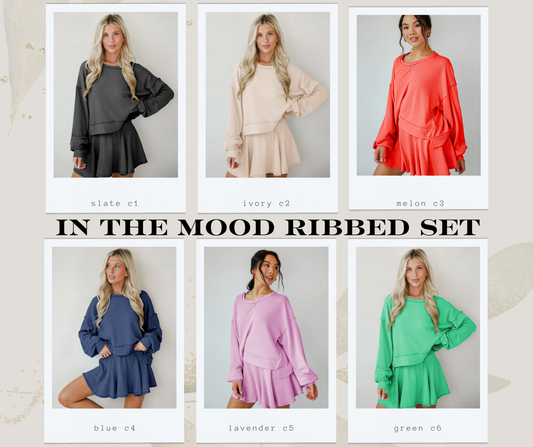 PREORDER: In The Mood Ribbed Set 3.9.26 osym