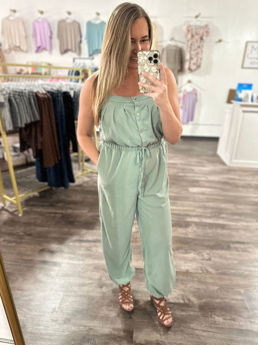 RTS: The Donna Waffle Knit Jumpsuit