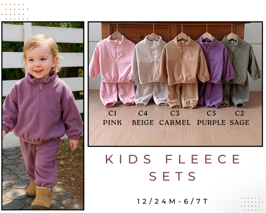 PREORDER: Kids Fleece sets 9.22.25