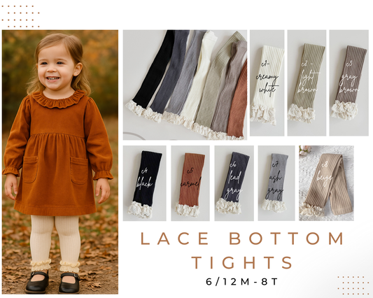 PREORDER: Lace Bottom Tights 9.22.25
