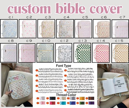 Preorder: RERUN Custom Embroidered Bible Cases ( case only) 1.19.26