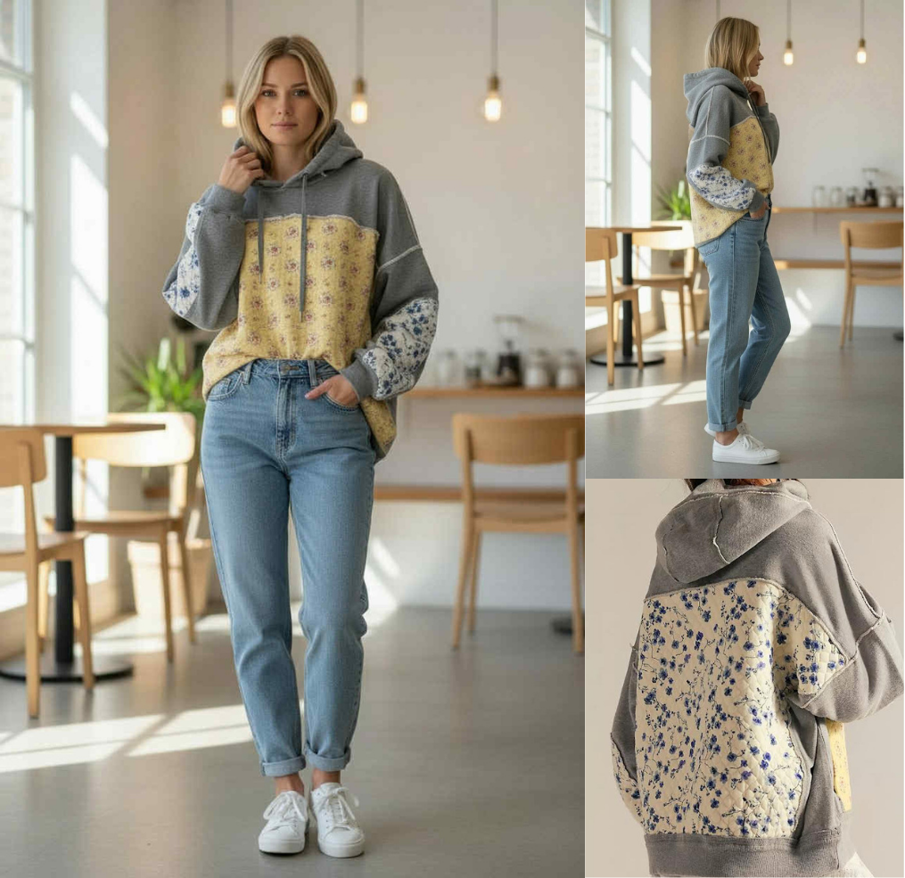 PREORDER: Patchwork Splice Hoodie 1.19.26 osym