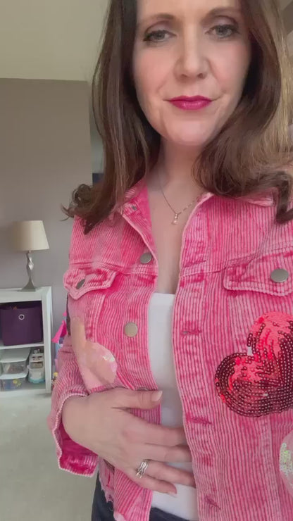 RTS: Sequin Heart Corduroy Shacket!