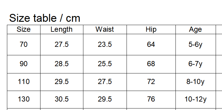 RTS: Girls Side Split Shorts