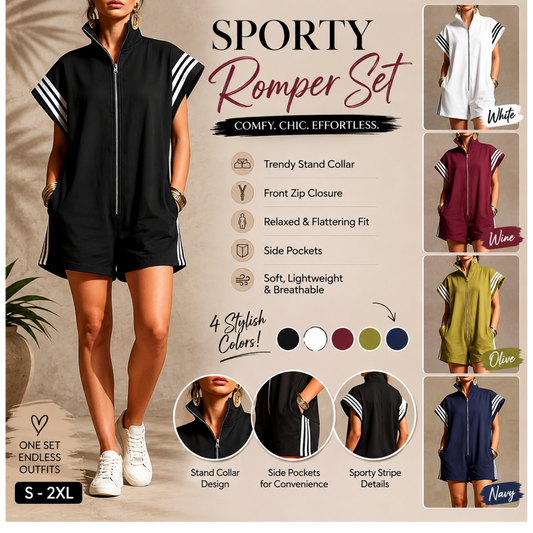 PREORDER: Sporty Romper Set 6.8.26 osym