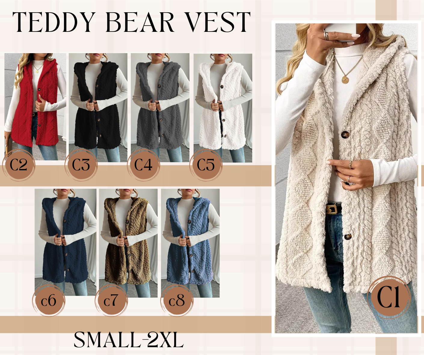 PREORDER: RERUN Teddy Bear Vest 1.19.26