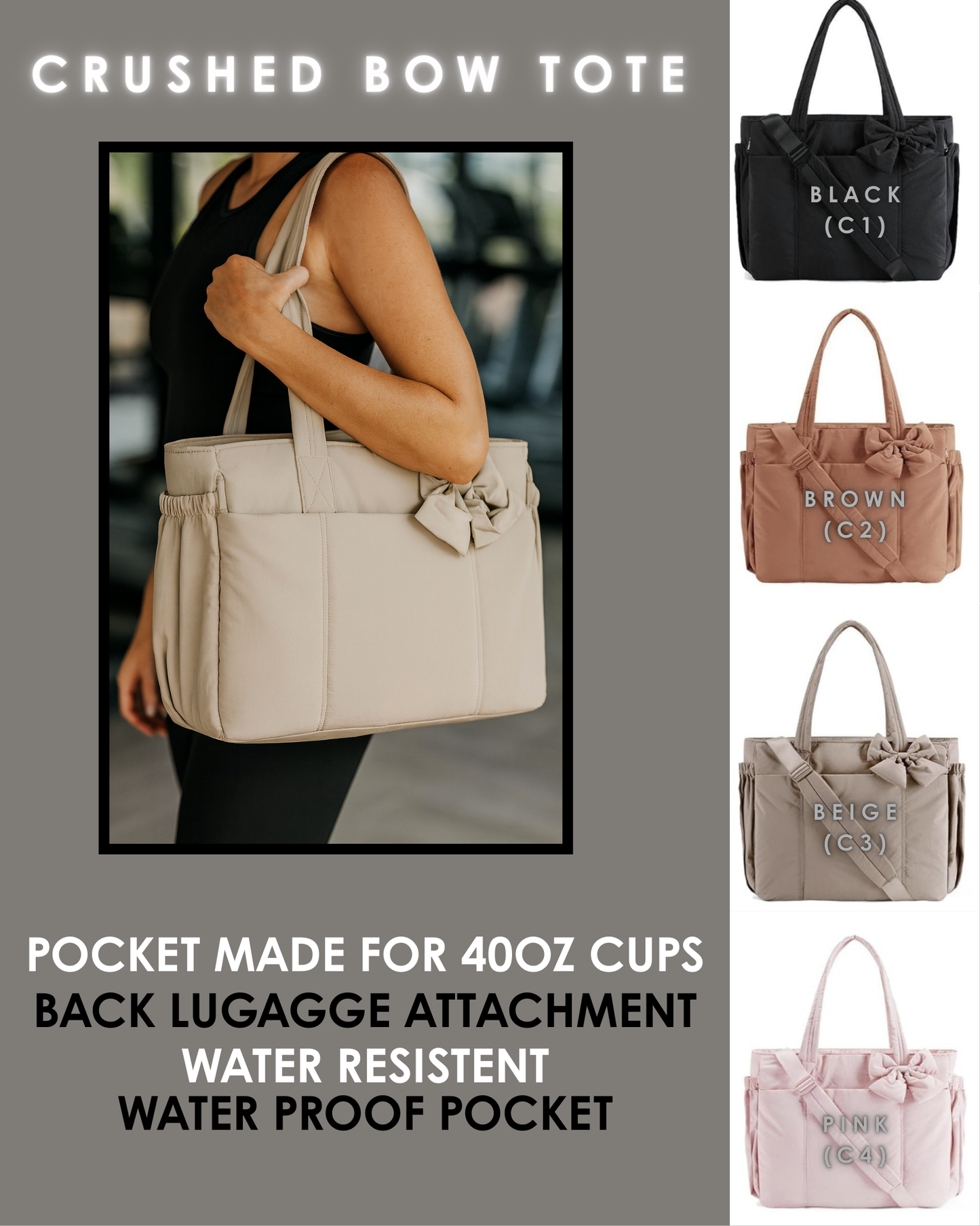 PREORDER: Crushed Bow Tote 12.8.25