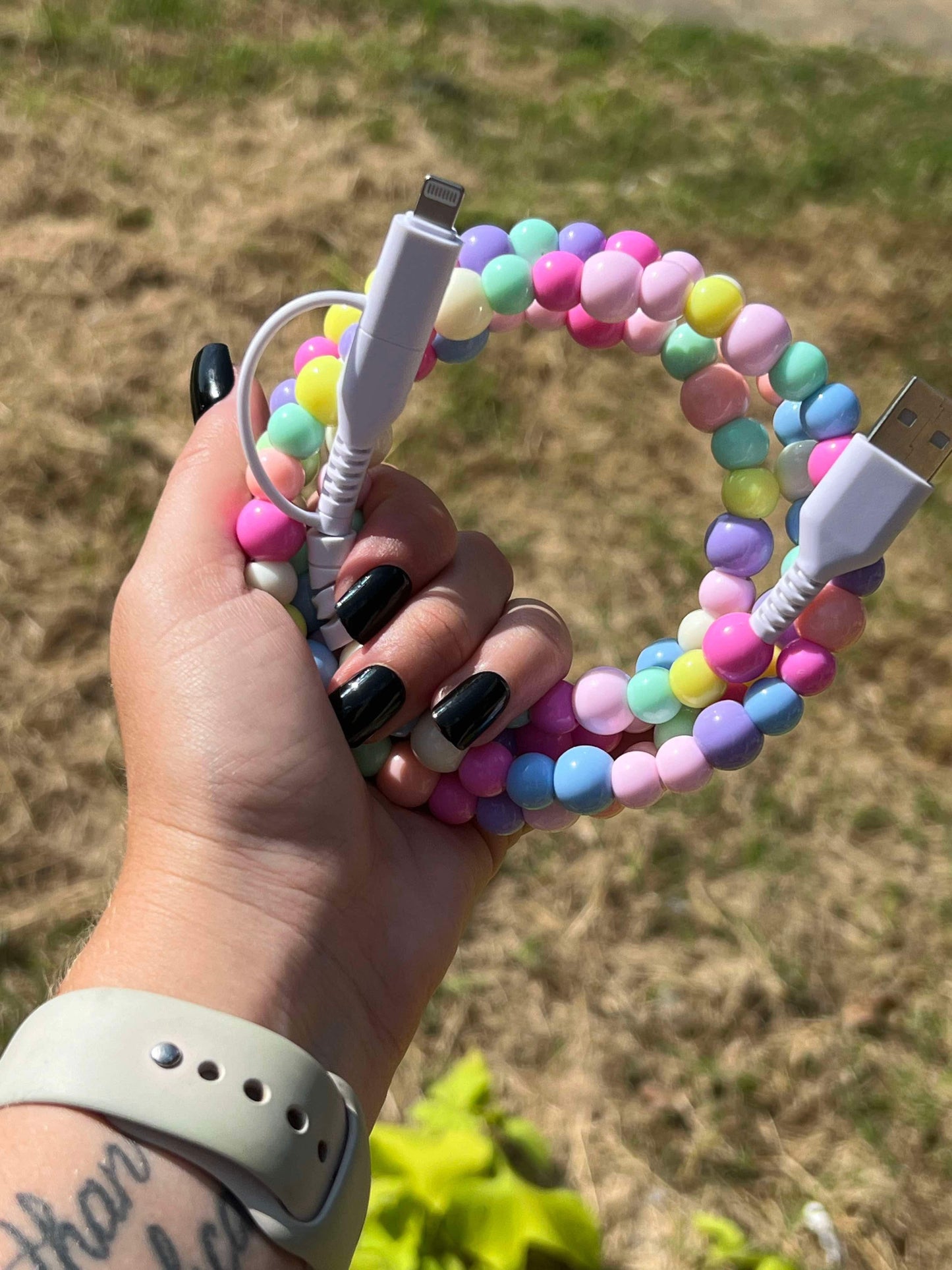 PREORDer: RERUN Dual Beaded Phone Charger  1.19.26