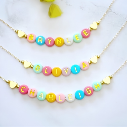 PREORDER: The Pastel Pop Name Necklace RERUN 9.8.26